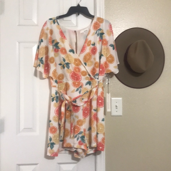 june & hudson Tops - NWT belted romper